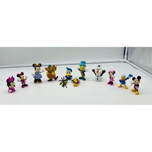Disney Mini Toys Lot Figurines Minnie Mickey Donald Duck Olaf‎ Jiminy Cricket